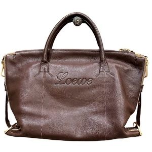 Loewe Chocolate Leather Tote